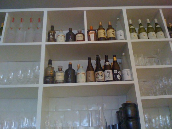 Classy interior of 15 East sushi bar, Union Square, Manhattan